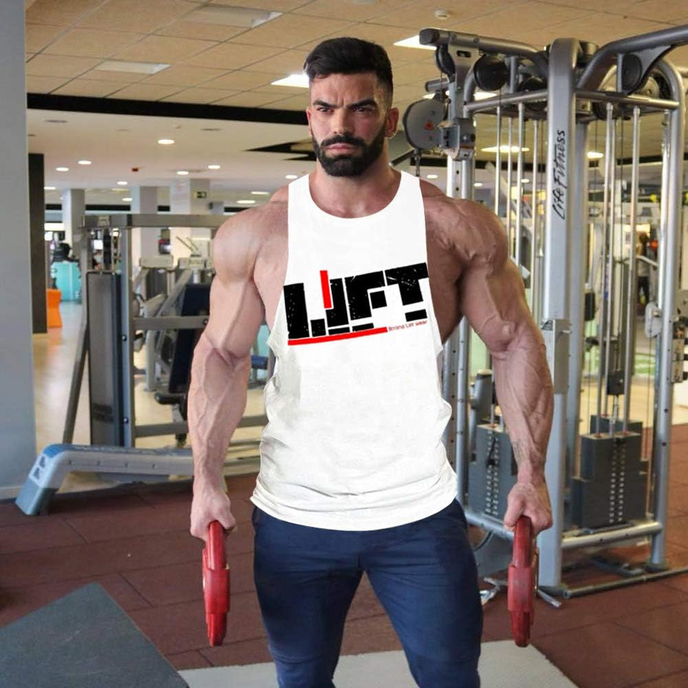 Sleeveless Gym Stringer Tank Top
