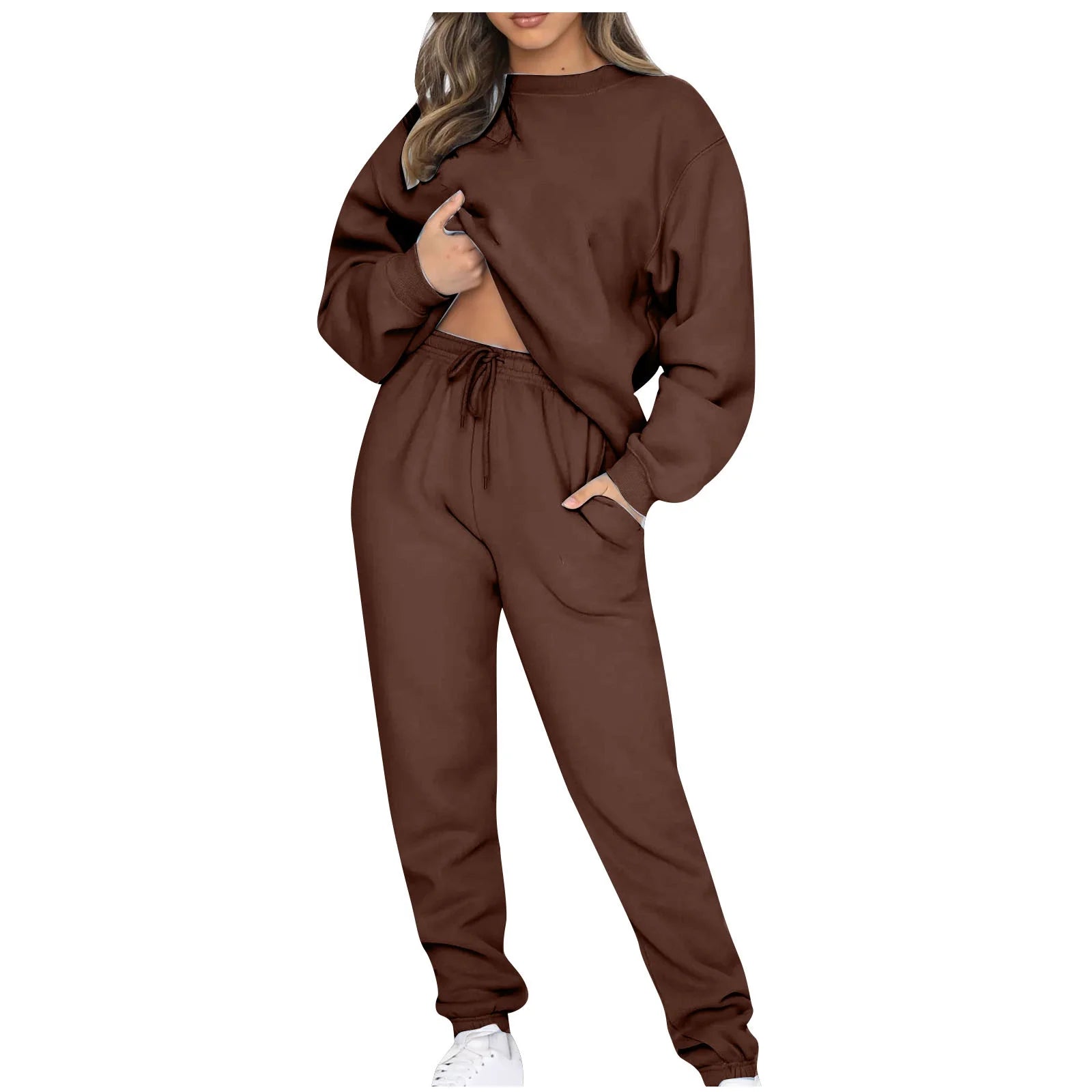 2-Piece Crewneck Sweatsuit Set