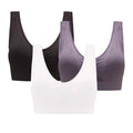 3-Pack Seamless Sports Bra, Wirefree with Removable Pads