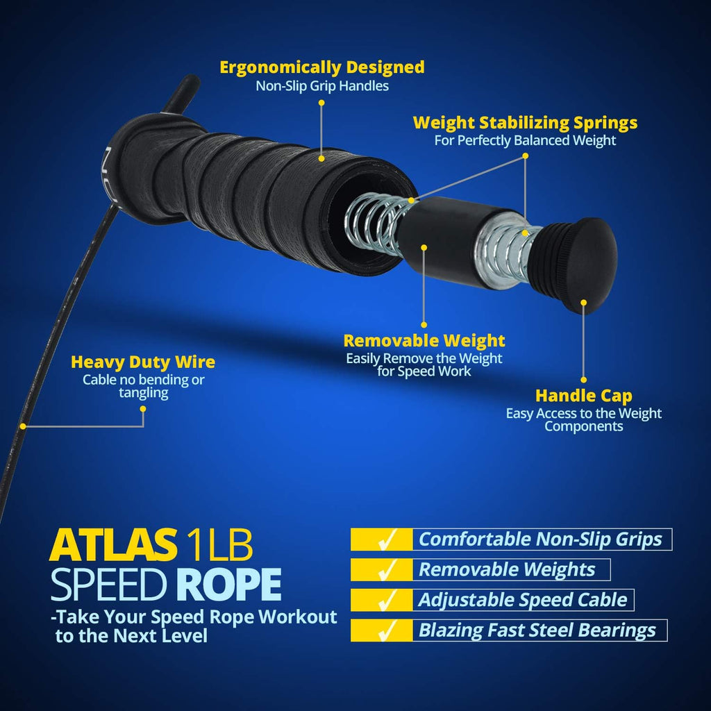 Weighted Speed Jump Rope, Adjustable