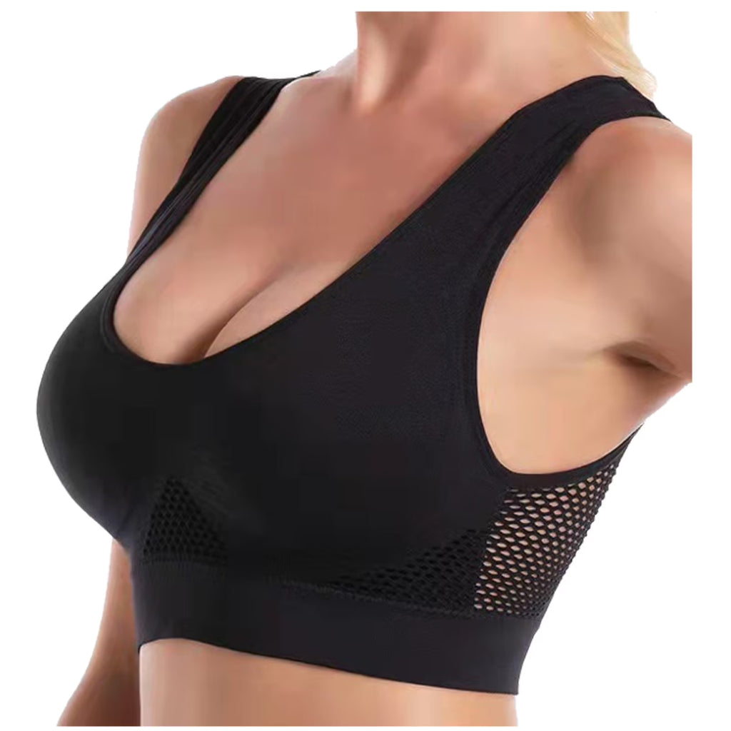 3-Pack Seamless Sports Bra, Wirefree with Removable Pads