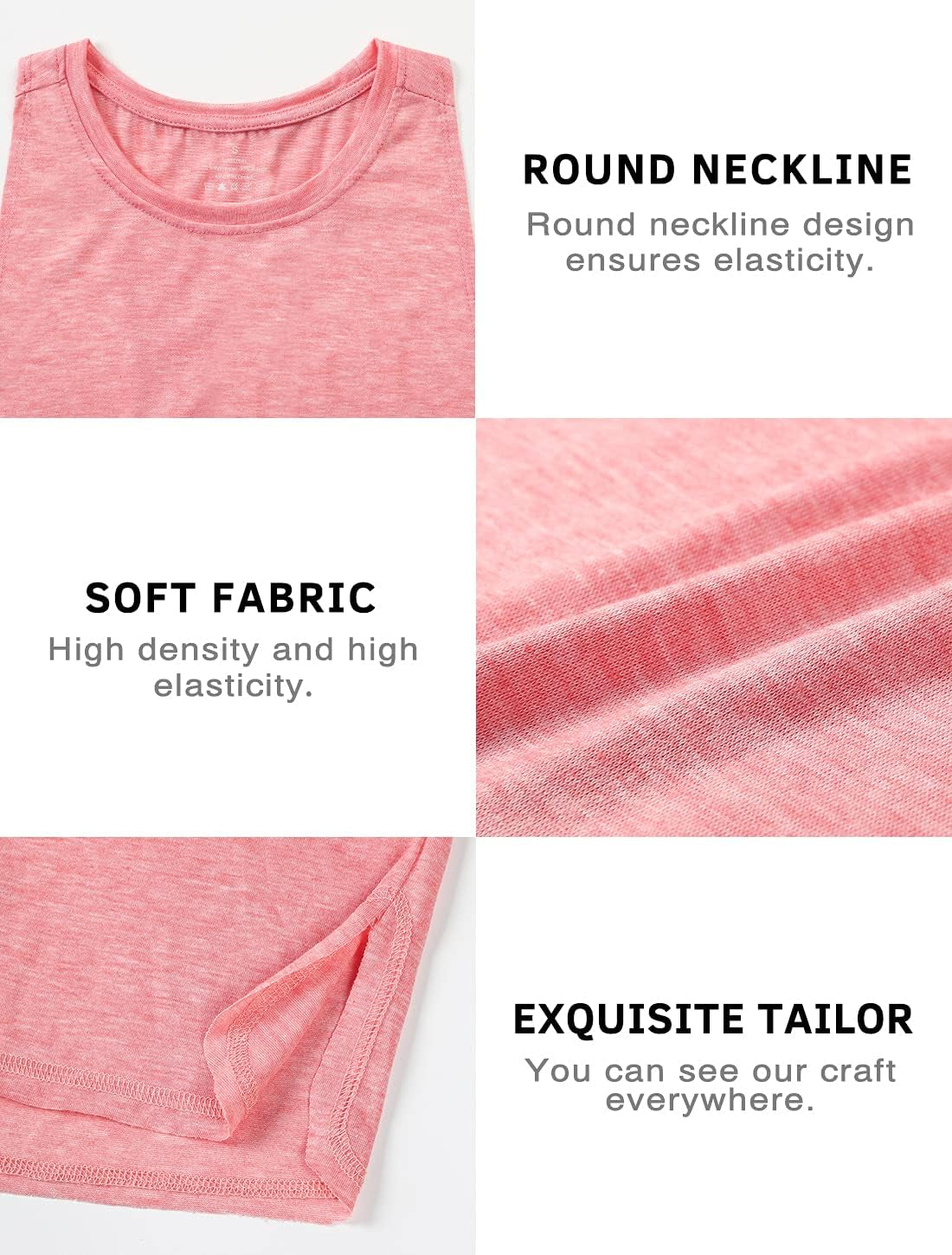 Workout Tank Tops, 4-Pack