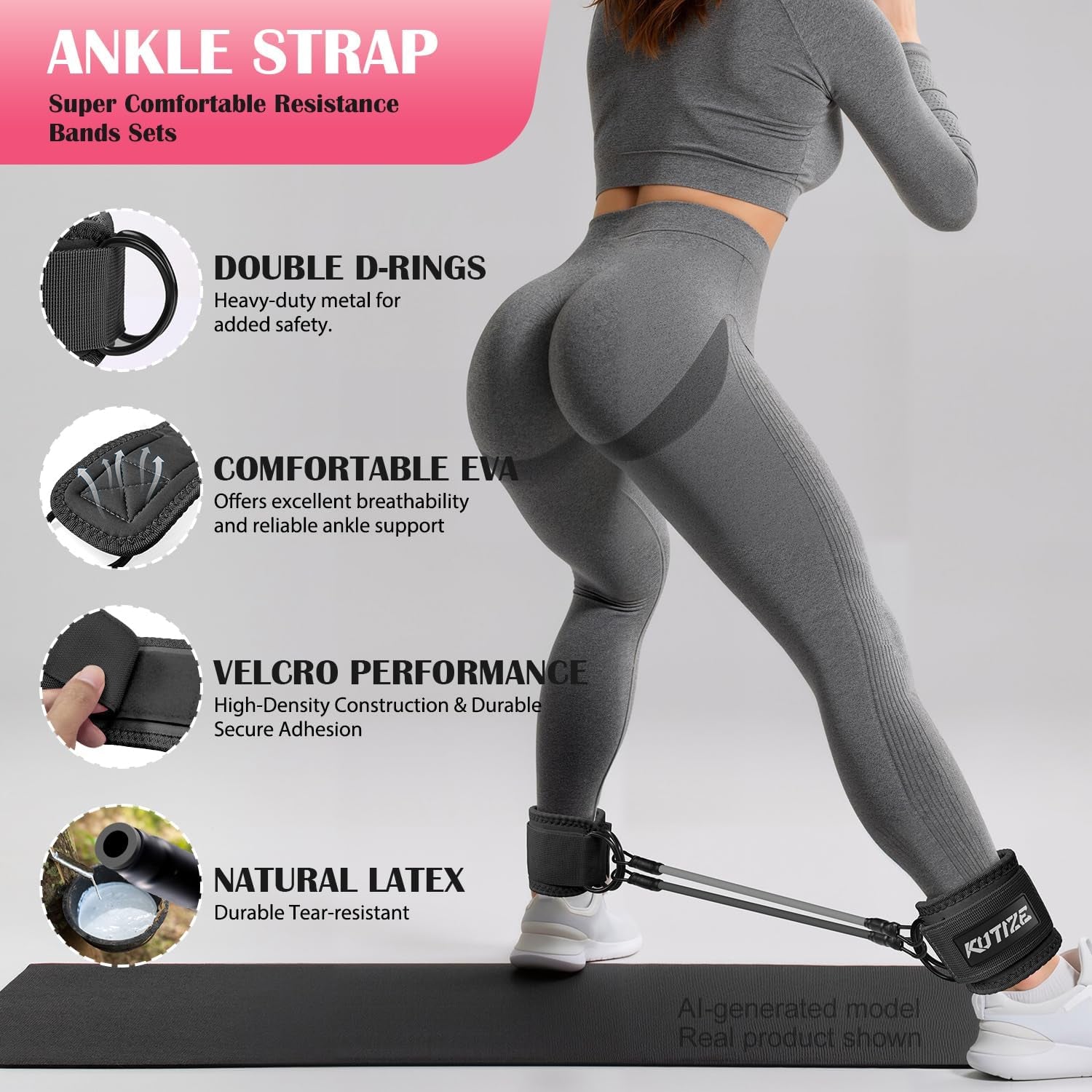 Ankle Cuff Resistance Bands - Legs & Glutes