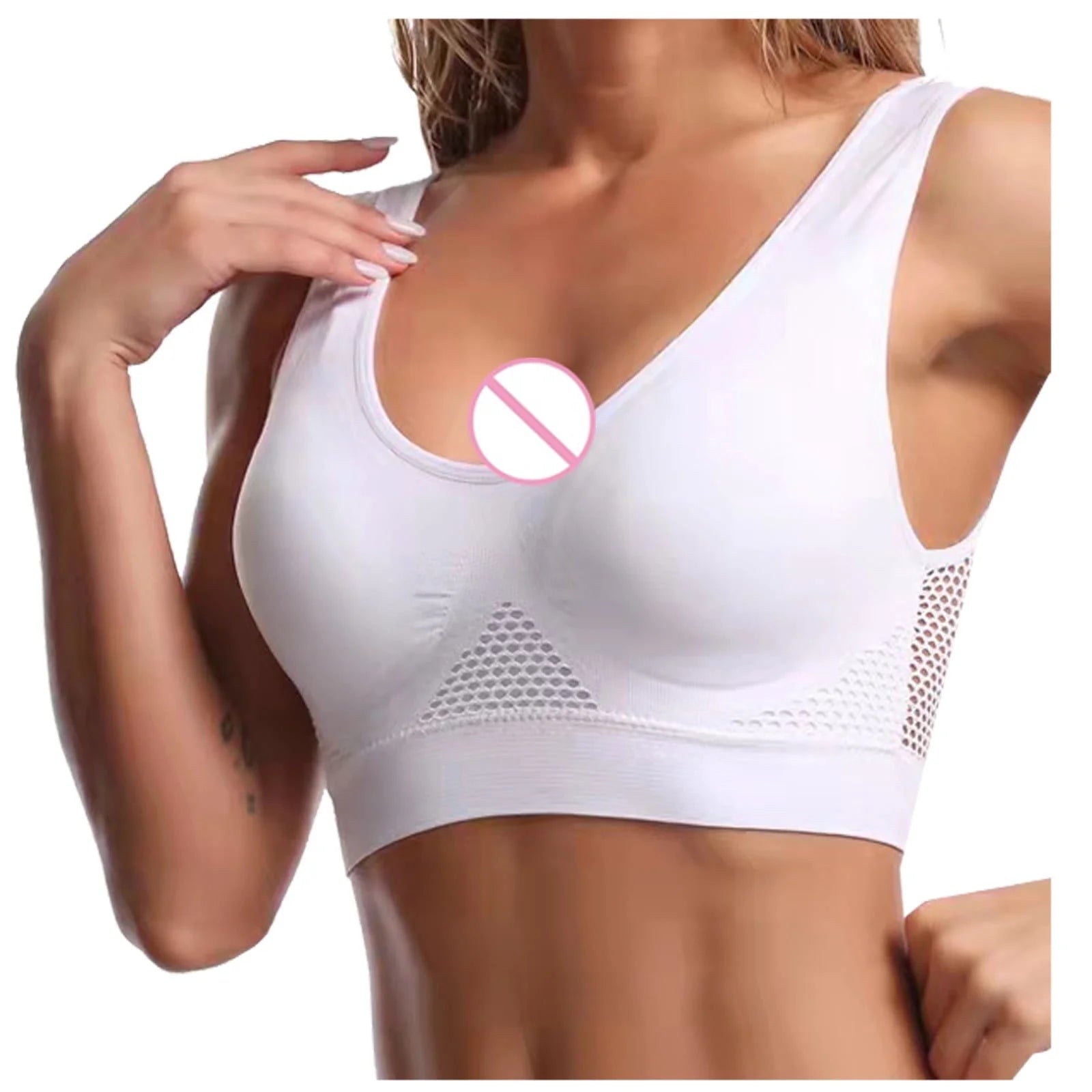 3-Pack Seamless Sports Bra, Wirefree with Removable Pads