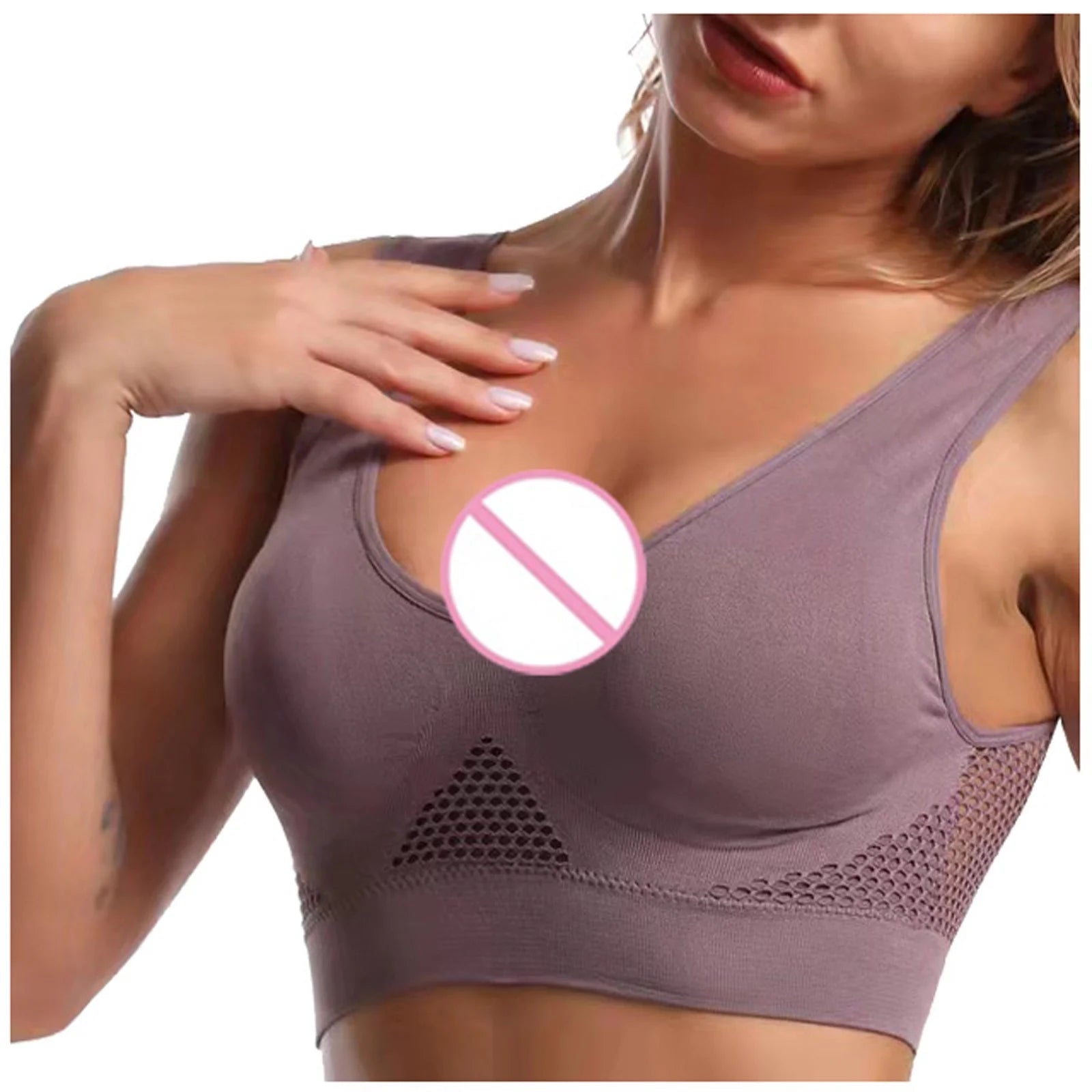 3-Pack Seamless Sports Bra, Wirefree with Removable Pads