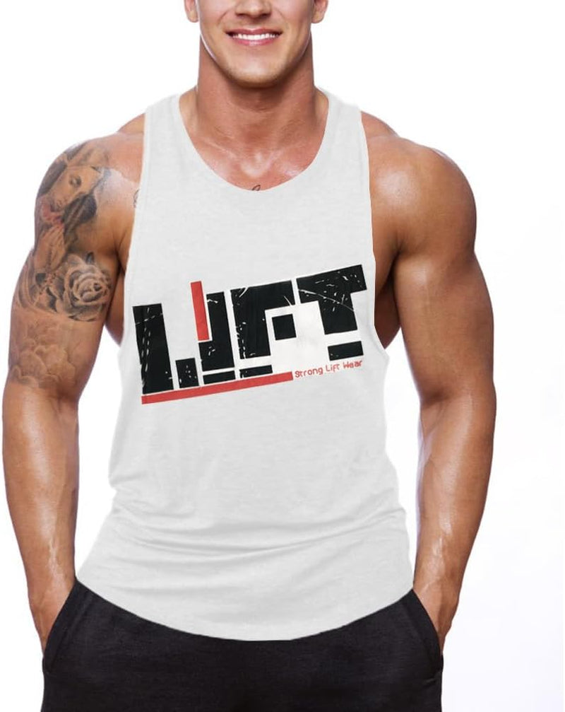 Sleeveless Gym Stringer Tank Top