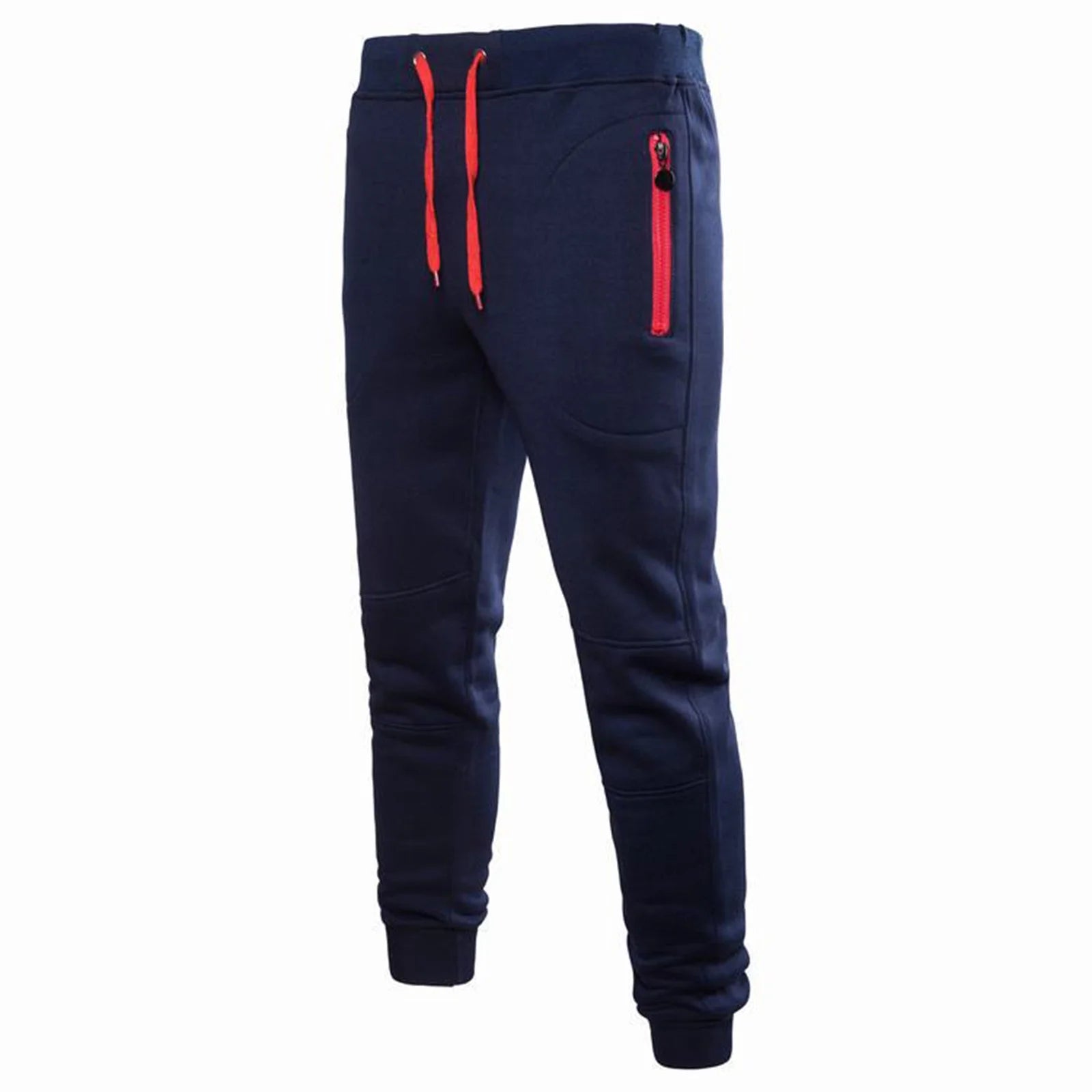 Elastic-Waist Jogger Sweatpants with Zip Pockets