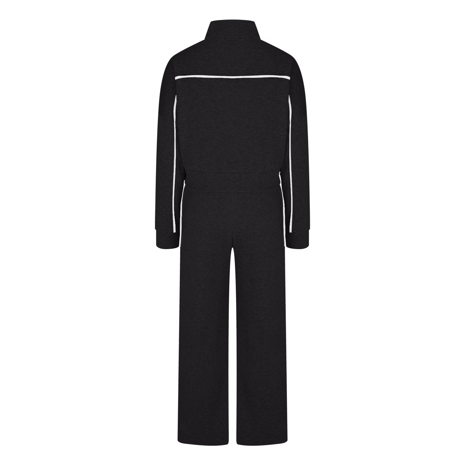 Cotton Tracksuits Womens 2-Piece Full-Zip Sweatshirt & Wide-Leg Jogger Set