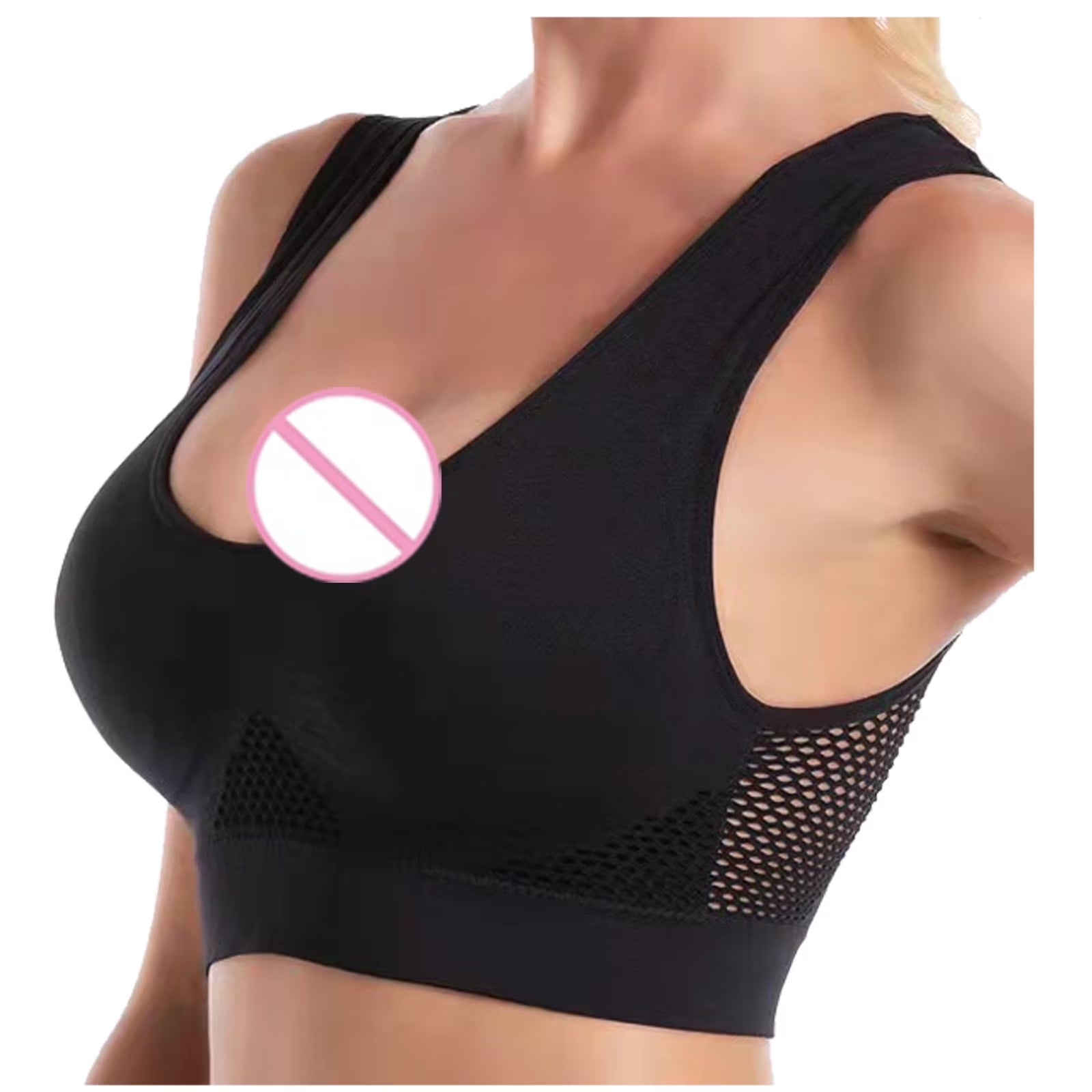 3-Pack Seamless Sports Bra, Wirefree with Removable Pads