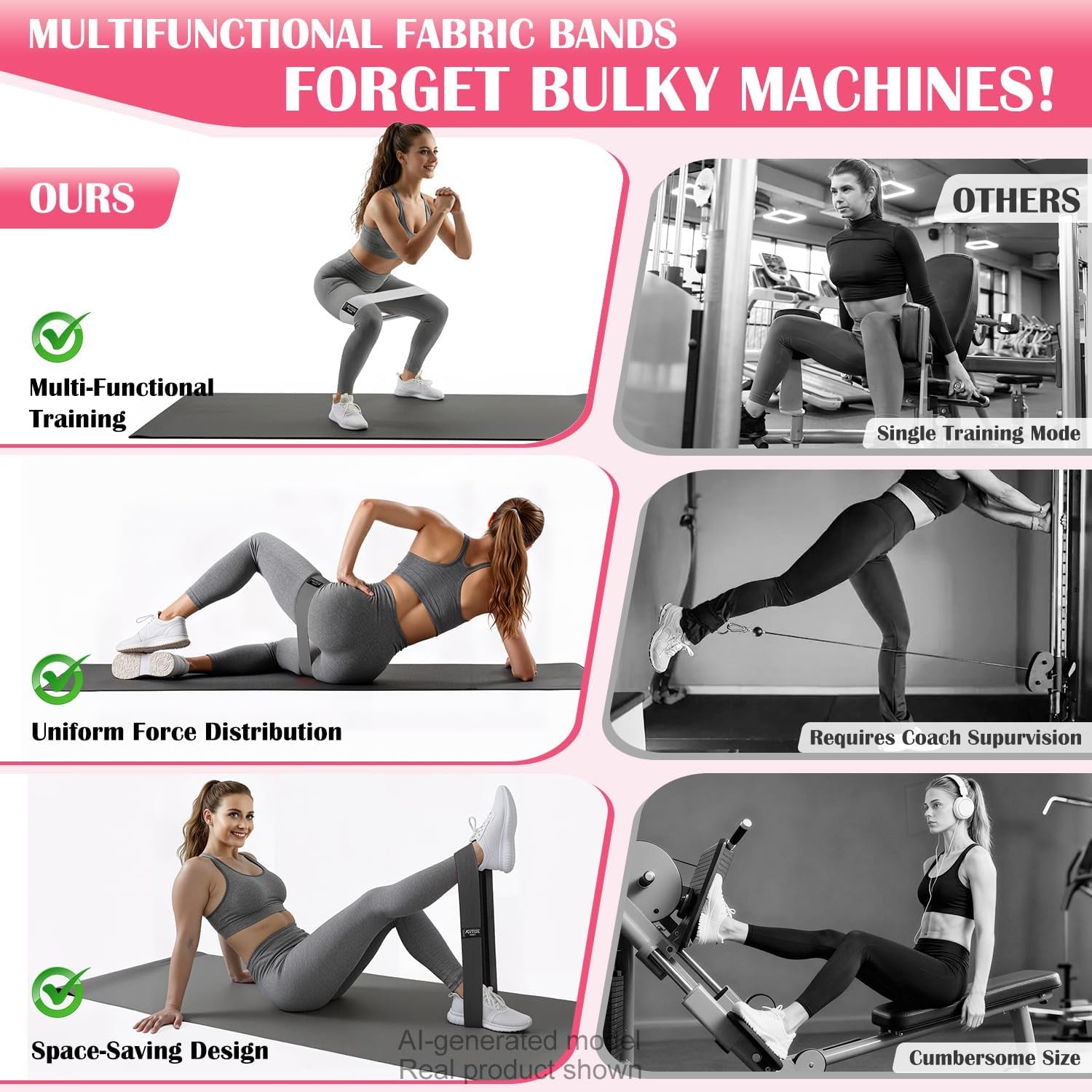 Ankle Cuff Resistance Bands - Legs & Glutes