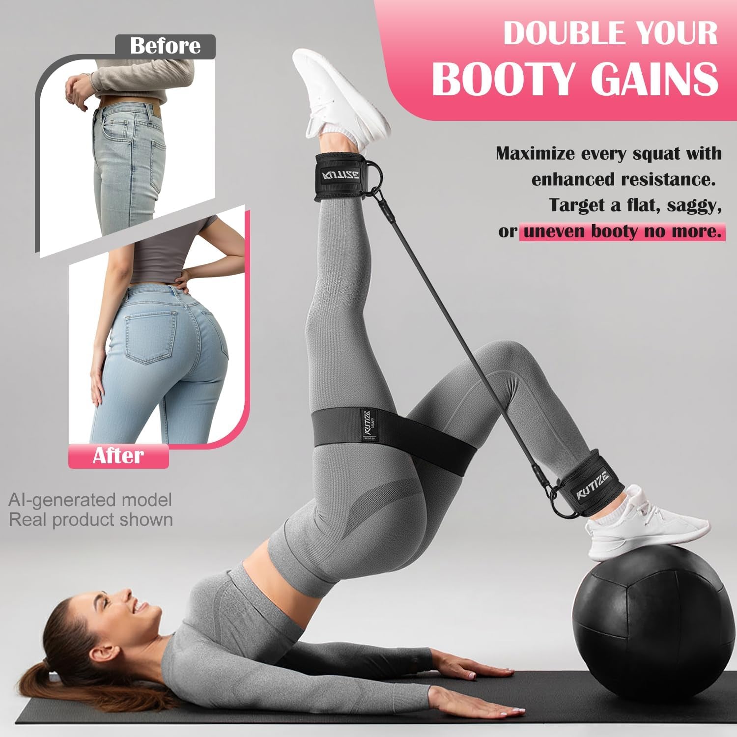 Ankle Cuff Resistance Bands - Legs & Glutes